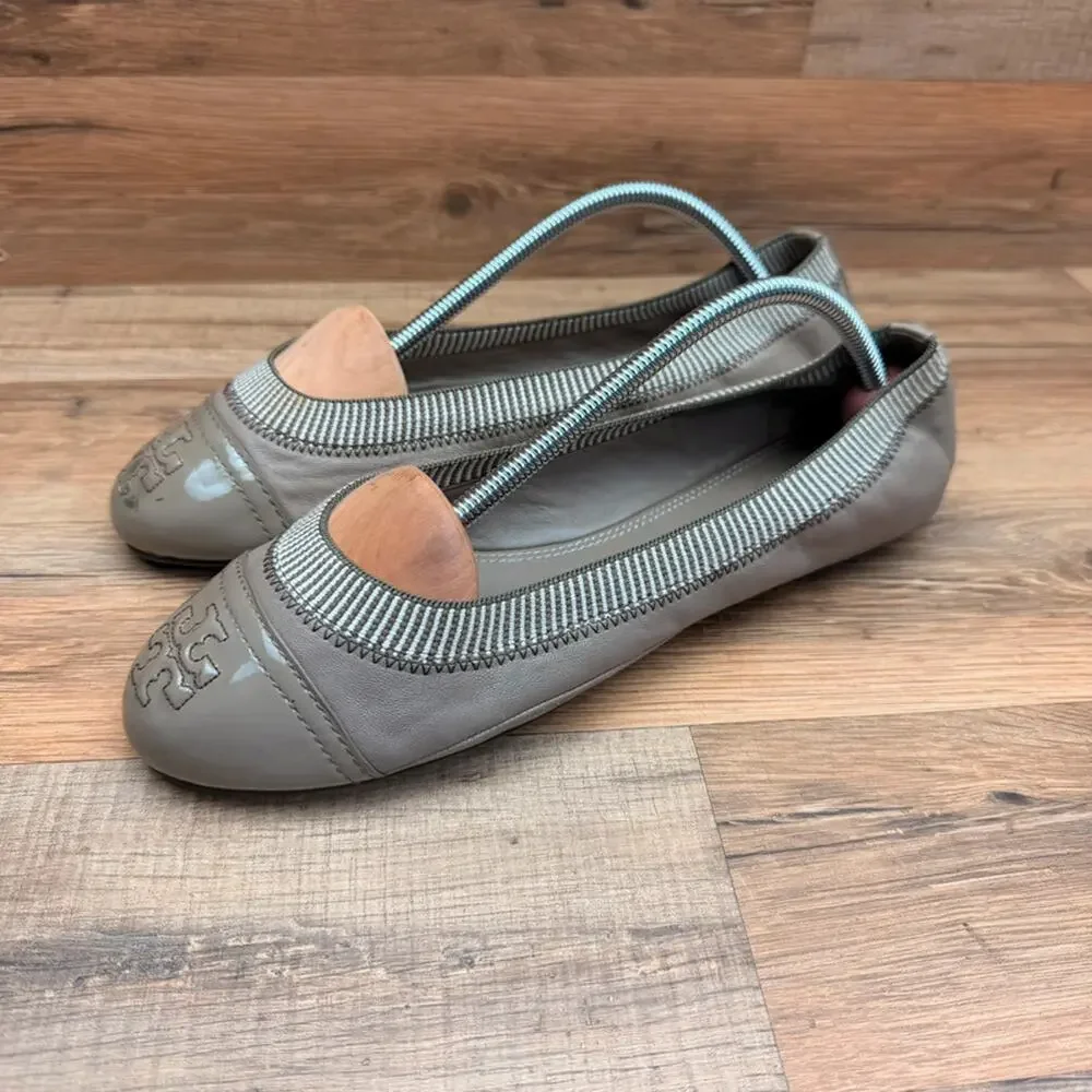 Tory Burch size 9 Gabby Ballet Flats In London Fog